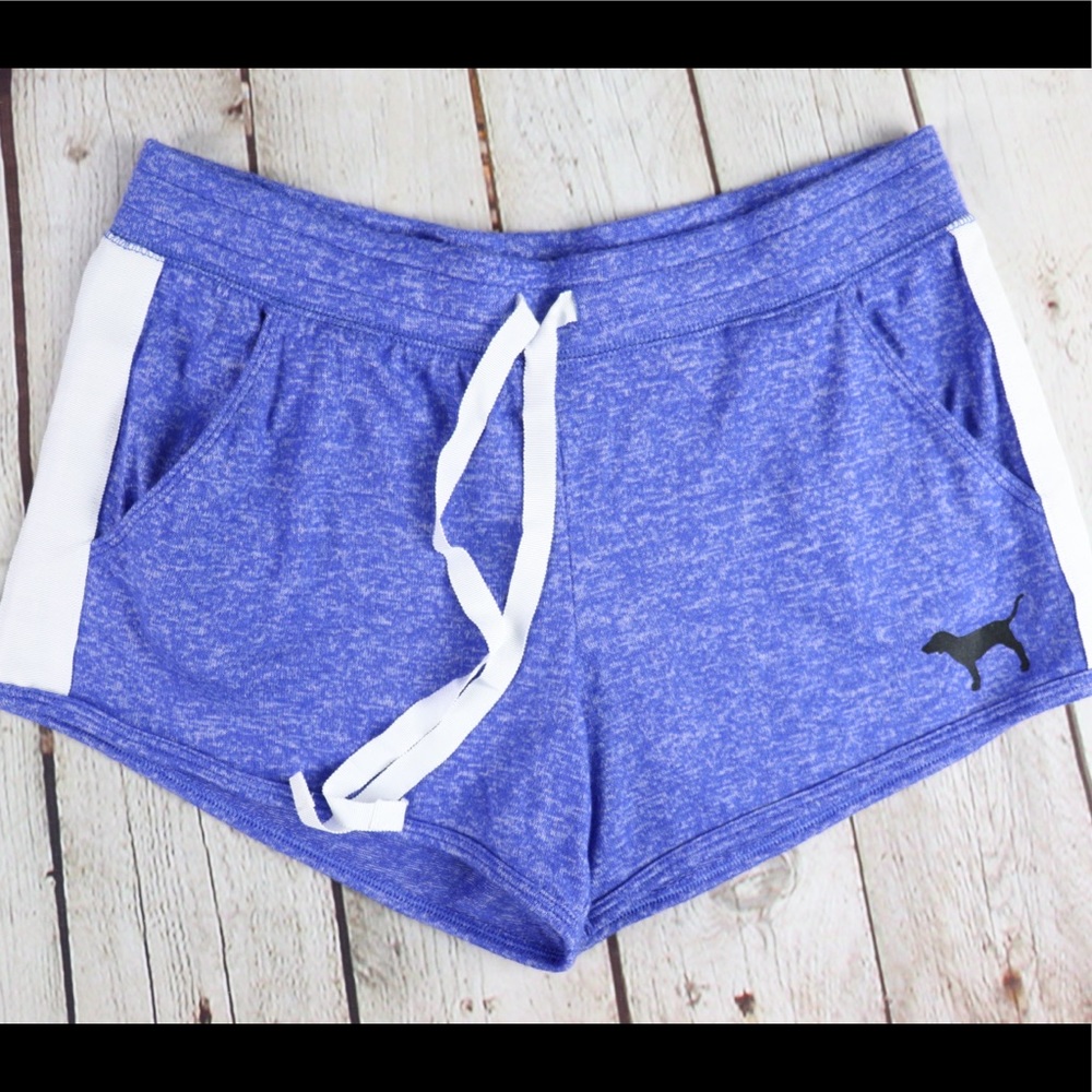VS PINK Soft Lounge Shorts Marl Blue